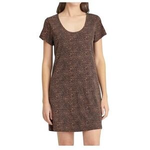 SOCIAL STANDARD BY SANCTUARY WOMEN'S Gia Scoop Neck Leopard Print Dress XXL Sexy